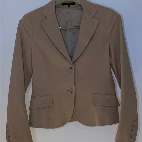 Theory Jackets & Blazers - 🌵 Theory Khaki Two button flap pocket blazer